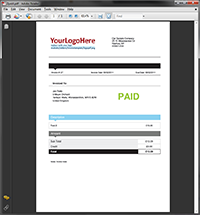 Paid PDF Invoice