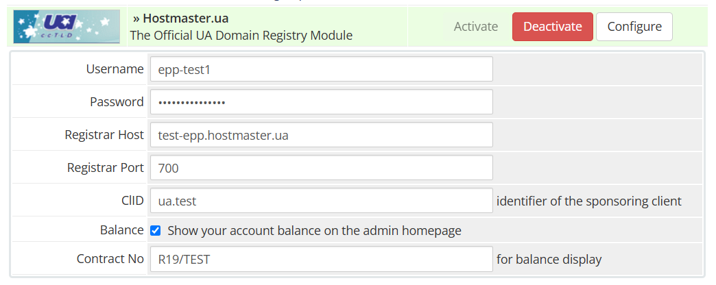 hostmaster settings